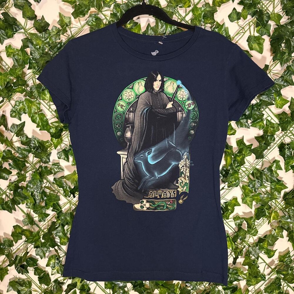 Navy harry potter professor snape T-shirt